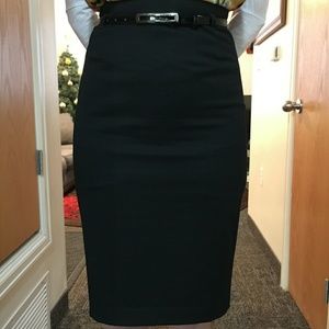 Express Black High Waisted Pencil Skirt